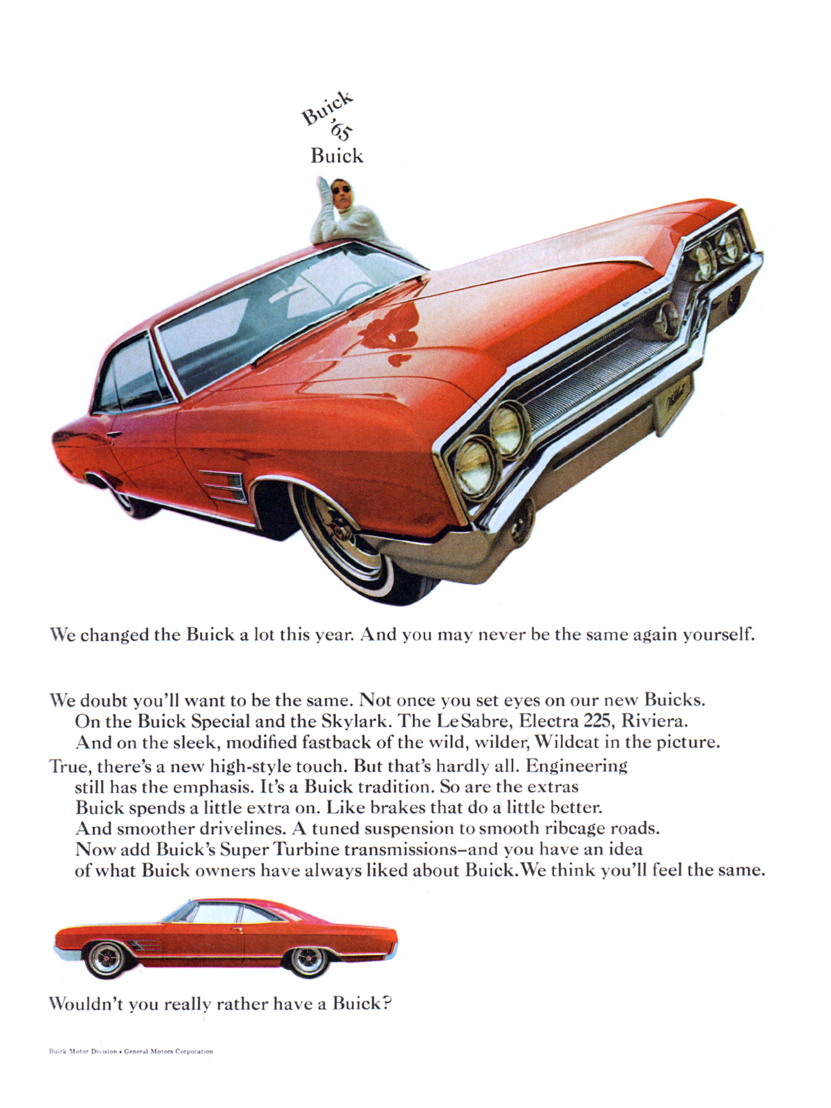 Buick Wildcat Custom 2-Door Coupe Ad (October, 1964)