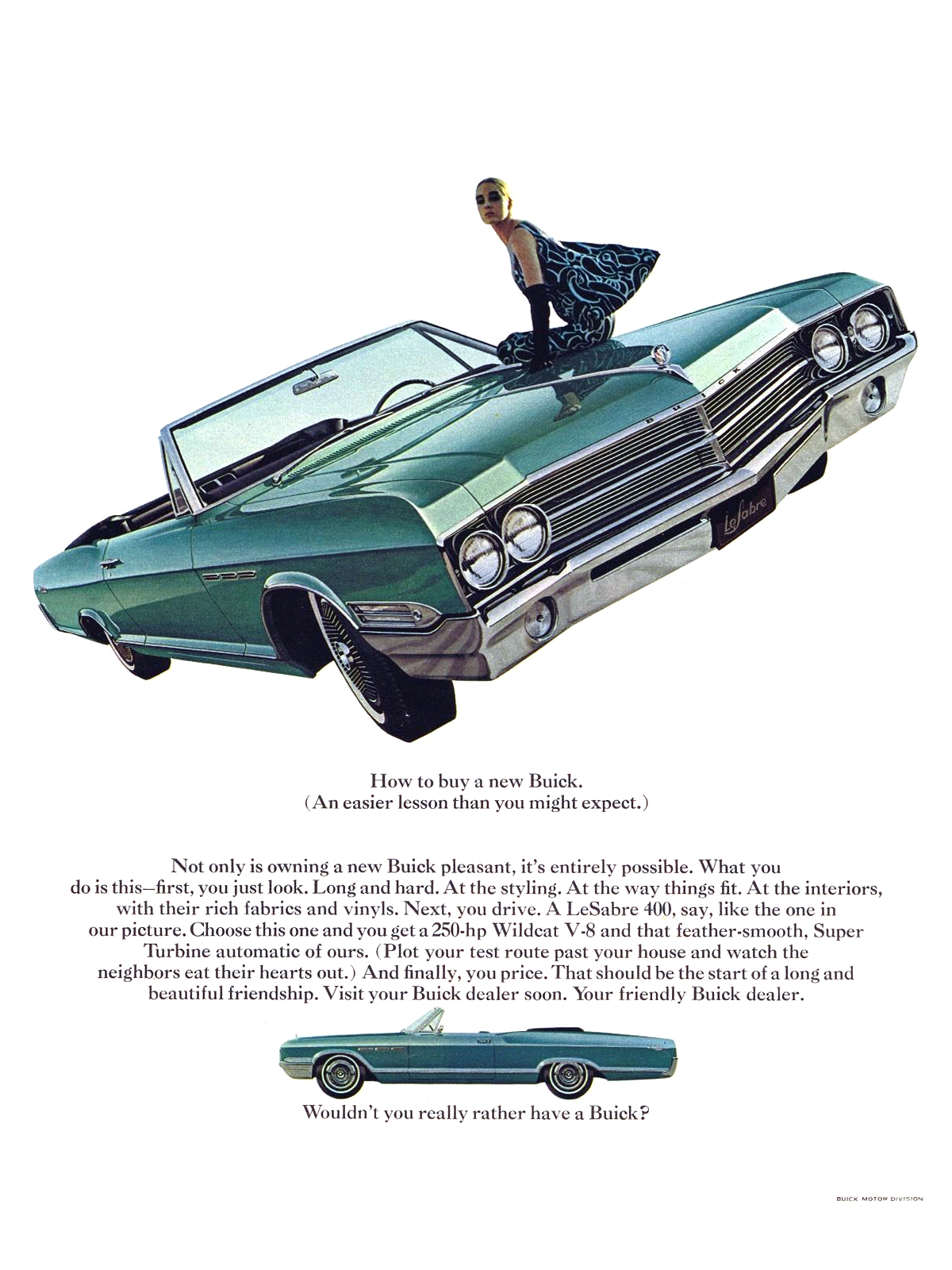Buick LeSabre 400 Convertible Ad (January, 1965)