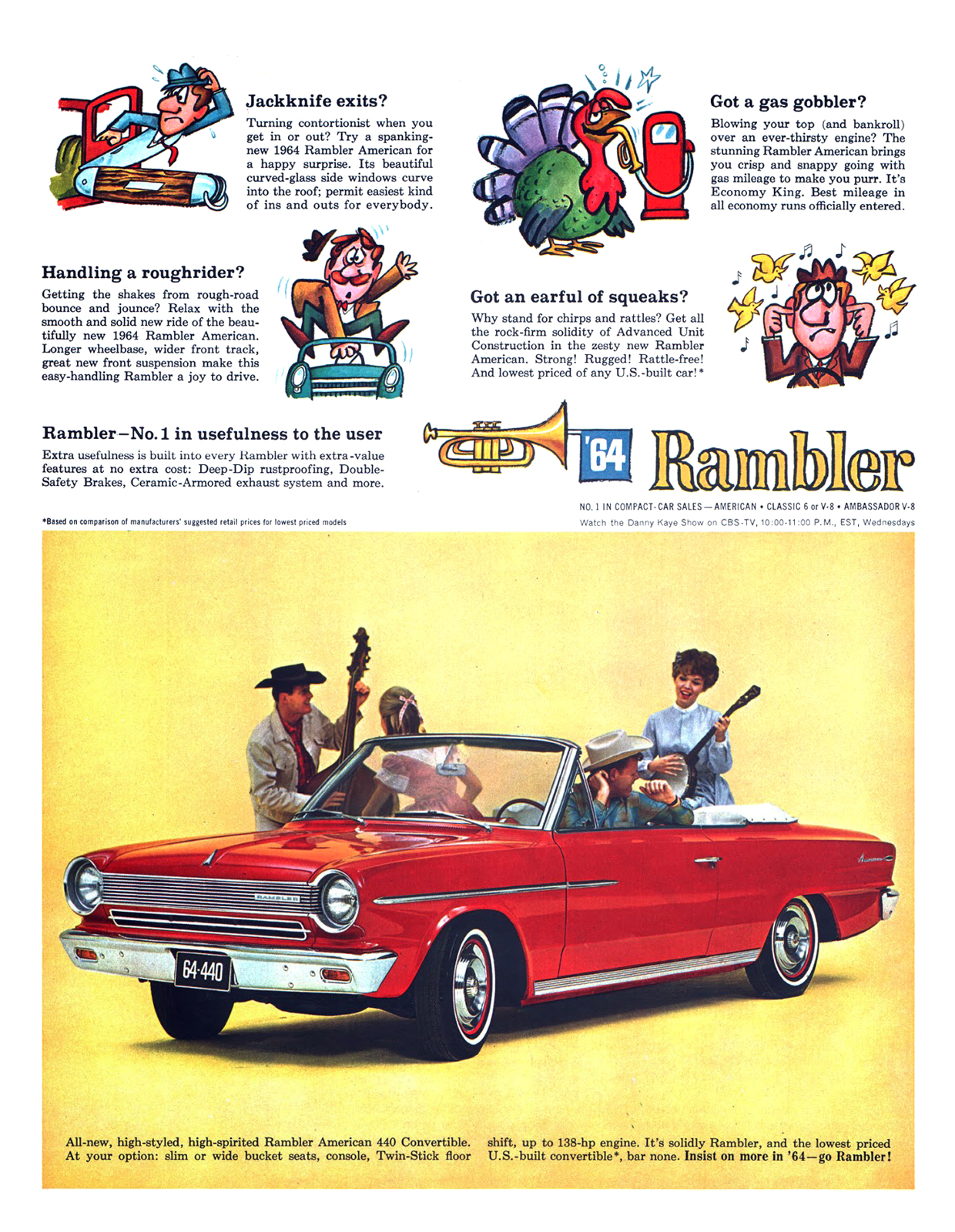 Rambler American 440 Convertible Ad (1964)