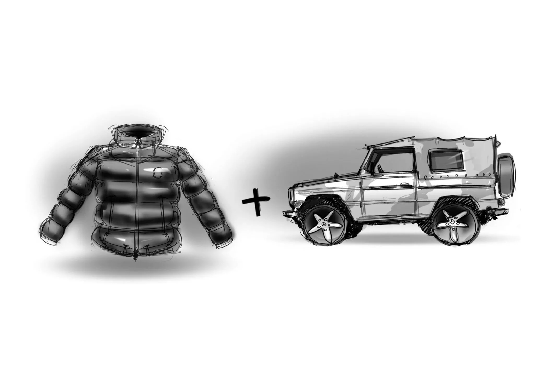 Mercedes-Benz x Moncler Project Mondo G (2023) – Design Sketch
