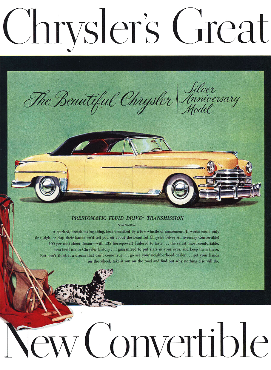 Chrysler Ad (June–July, 1949) – Chrysler's Great New Convertible