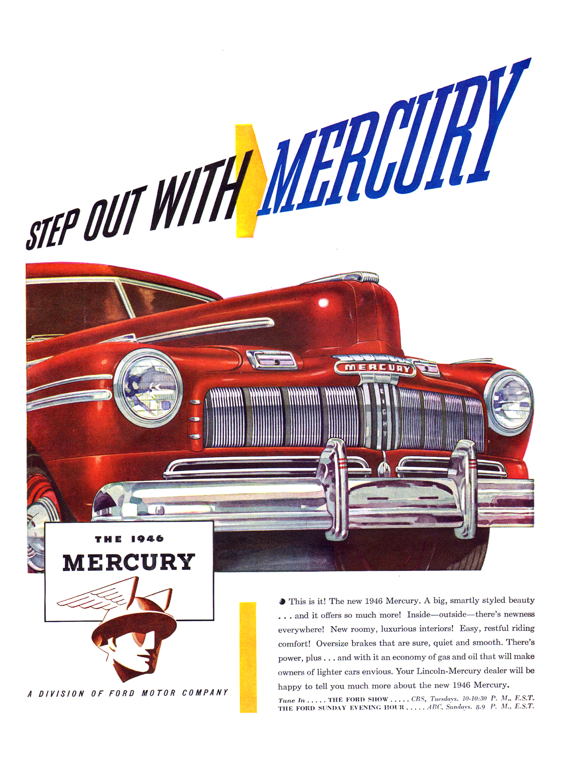 Mercury Ad (November, 1945) – Step Out With Mercury