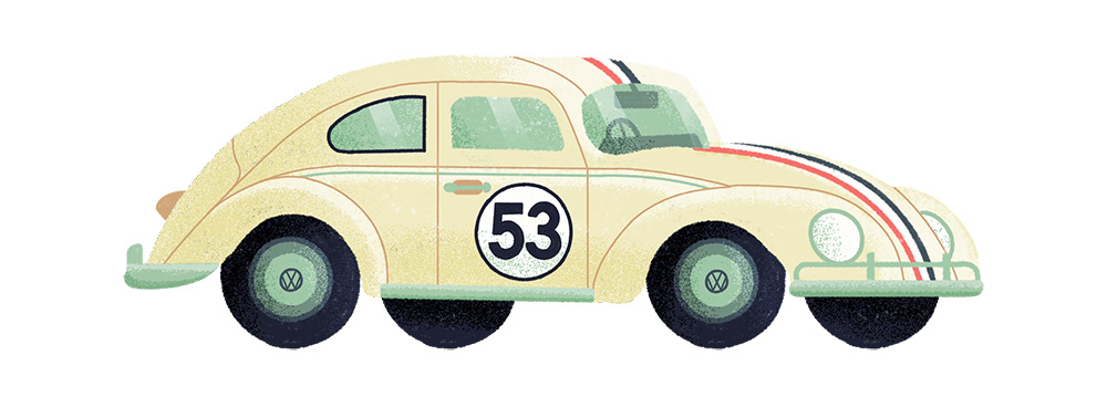VW Beetle – Illustrated by MUTI Creative Studio