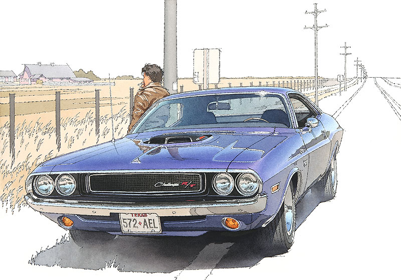 Dodge Challenger R/T, 1970 – Illustrated by Kiyotaka Nagano