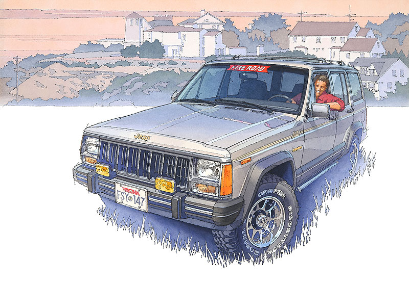 Jeep Cherokee XJ, 1984–2001 – Illustrated by Kiyotaka Nagano