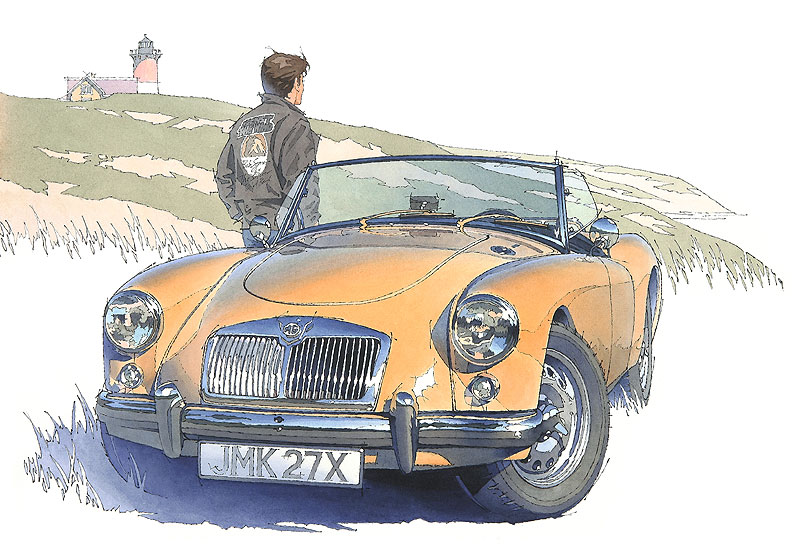 MGA, 1955 – Illustrated by Kiyotaka Nagano