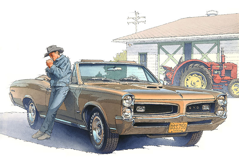 Pontiac GTO, 1967 – Illustrated by Kiyotaka Nagano