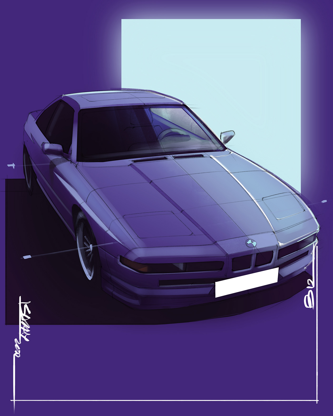 Alpina B12 – Illustrated by Sajay Shinu