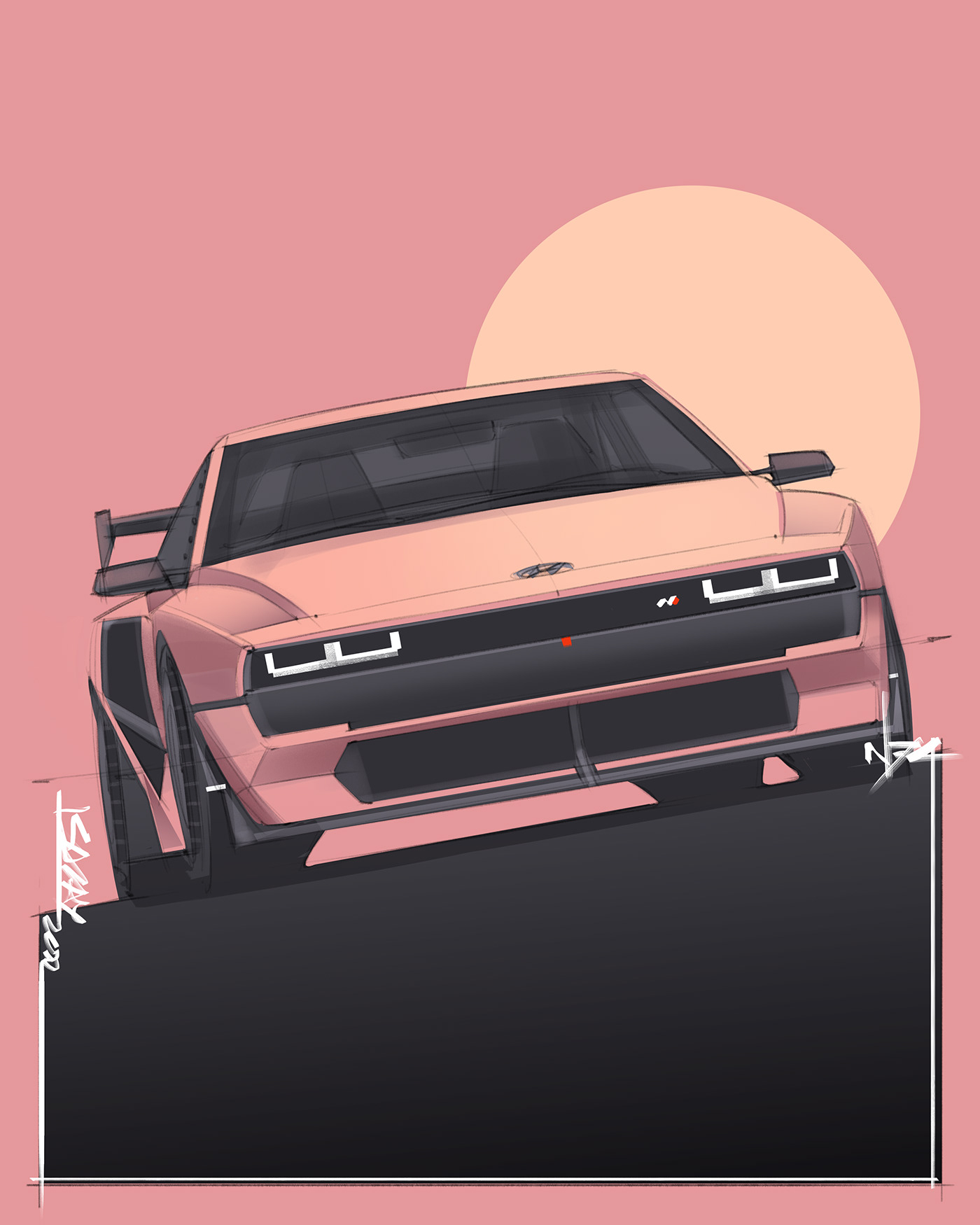 Hyundai N-Vision 74 – Illustrated by Sajay Shinu