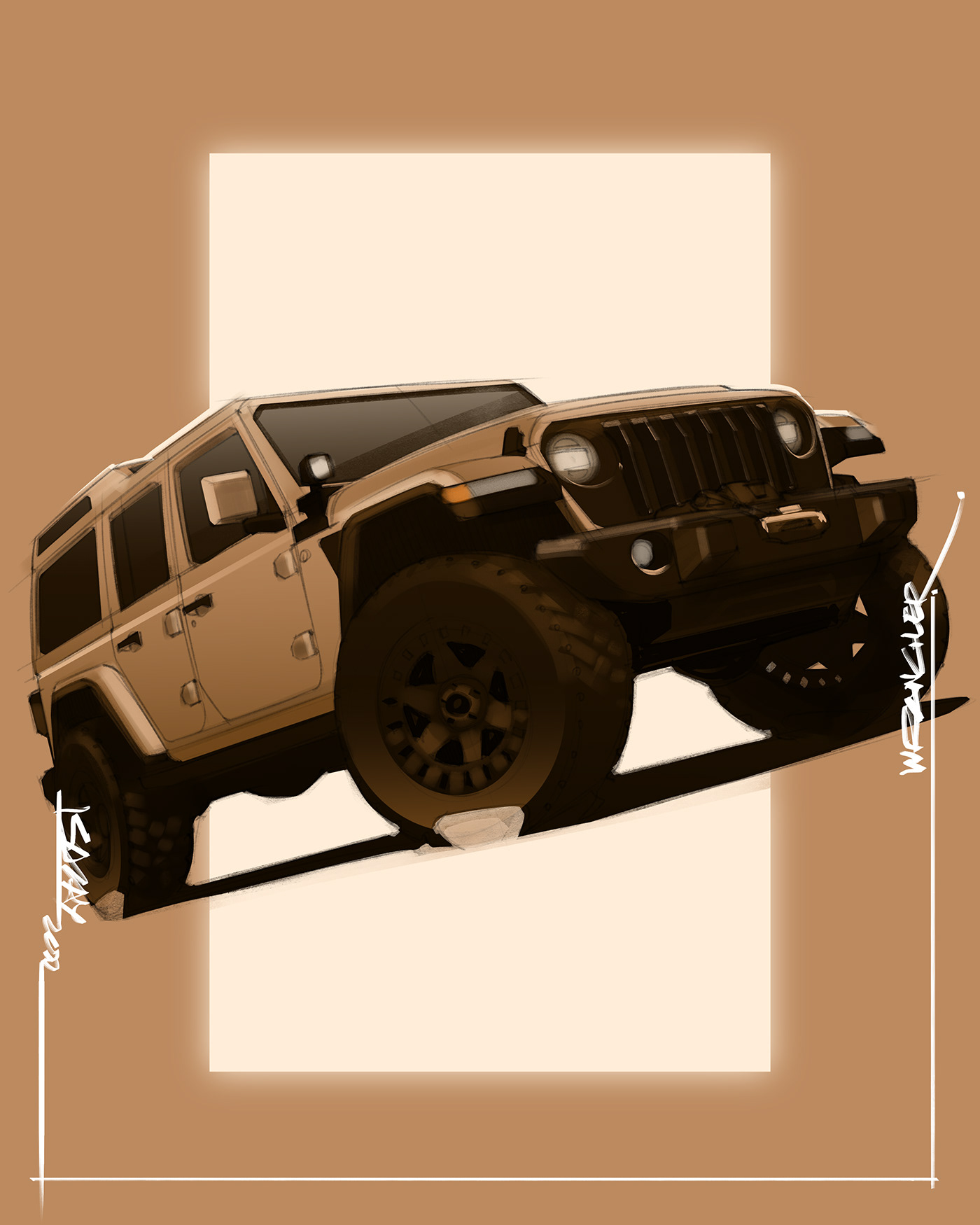 Jeep Wrangler Overlook – Illustrated by Sajay Shinu