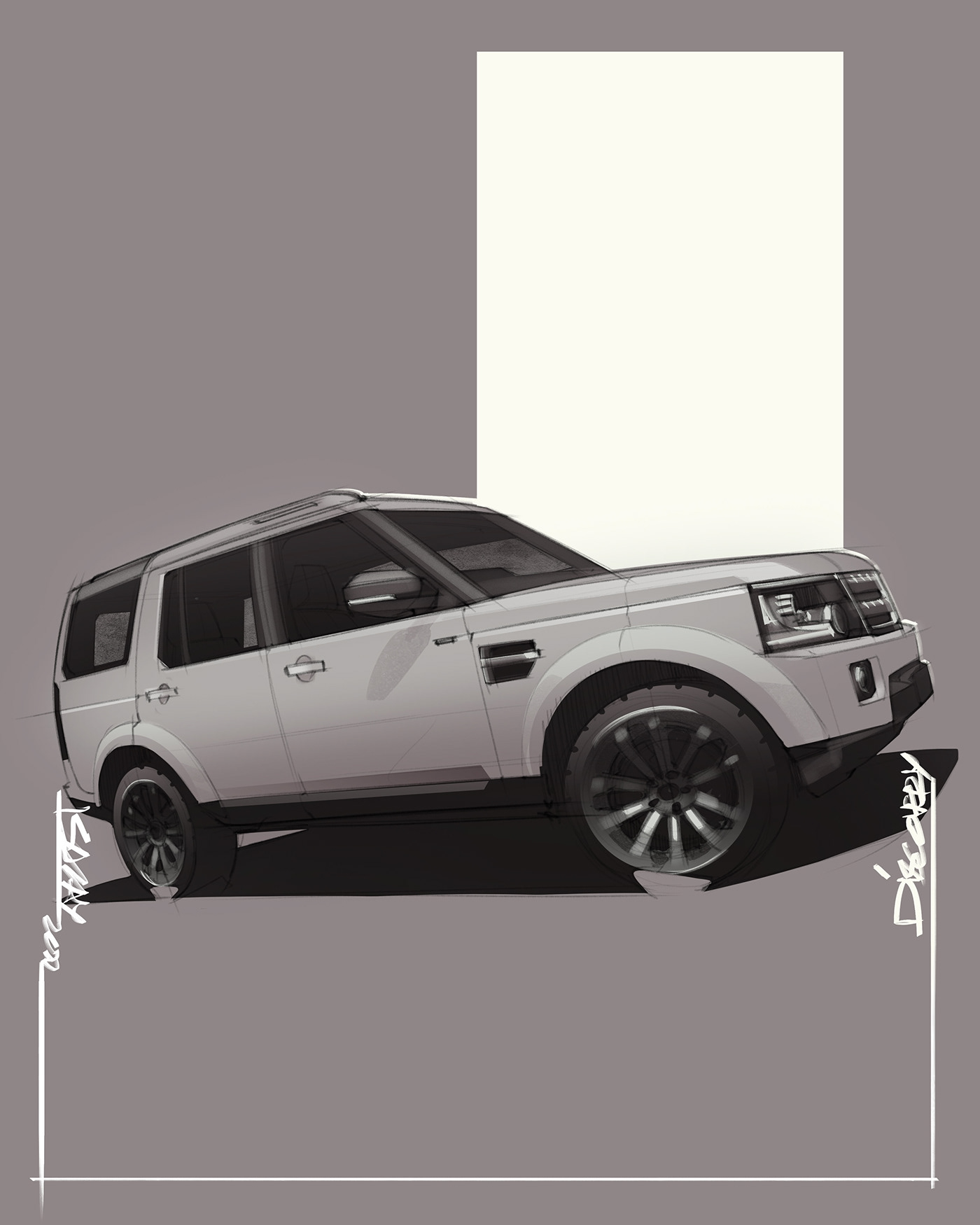 Land Rover Discovery – Illustrated by Sajay Shinu