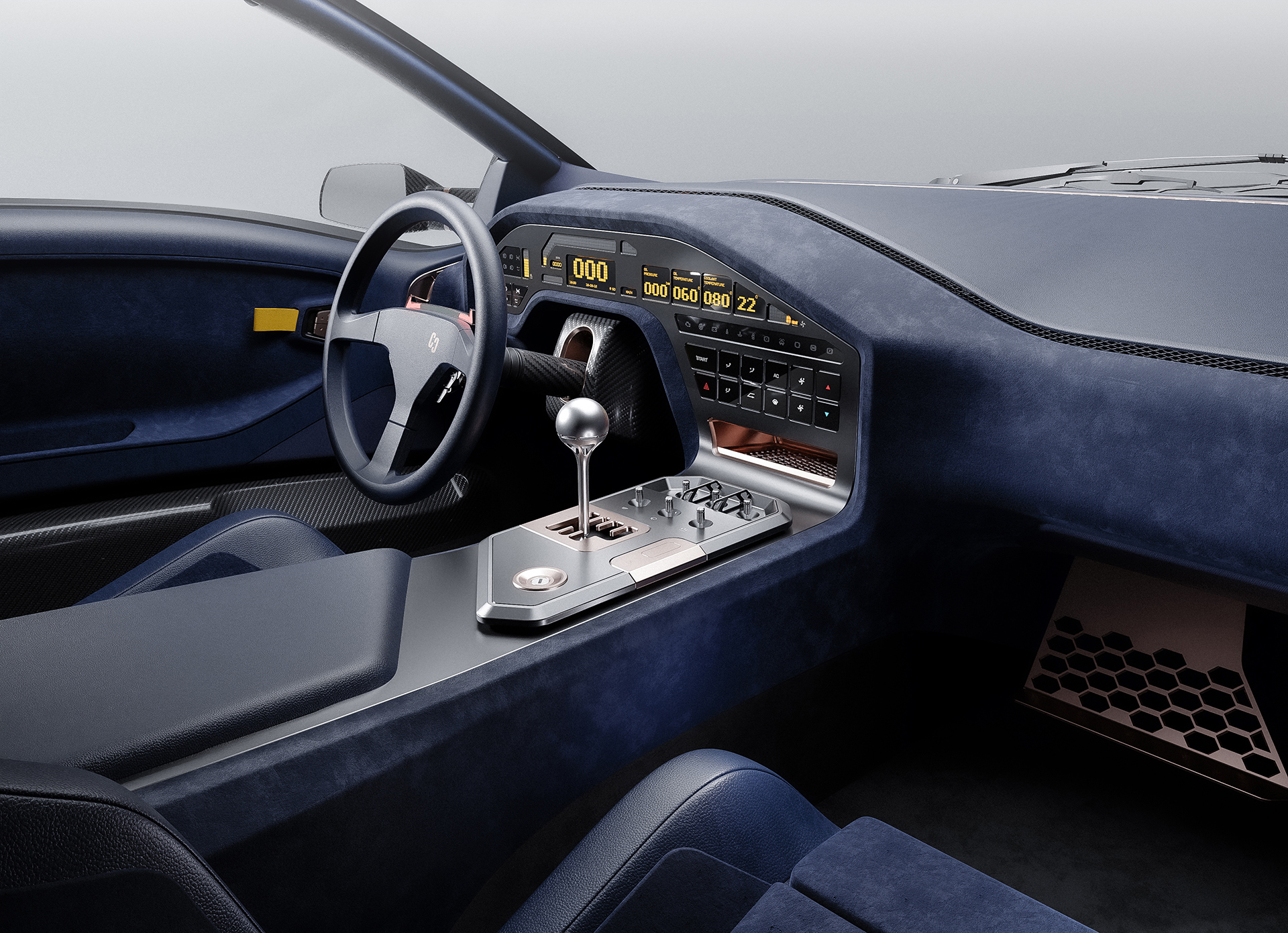Eccentrica (2023): Lamborghini Diablo Restomod – Interior