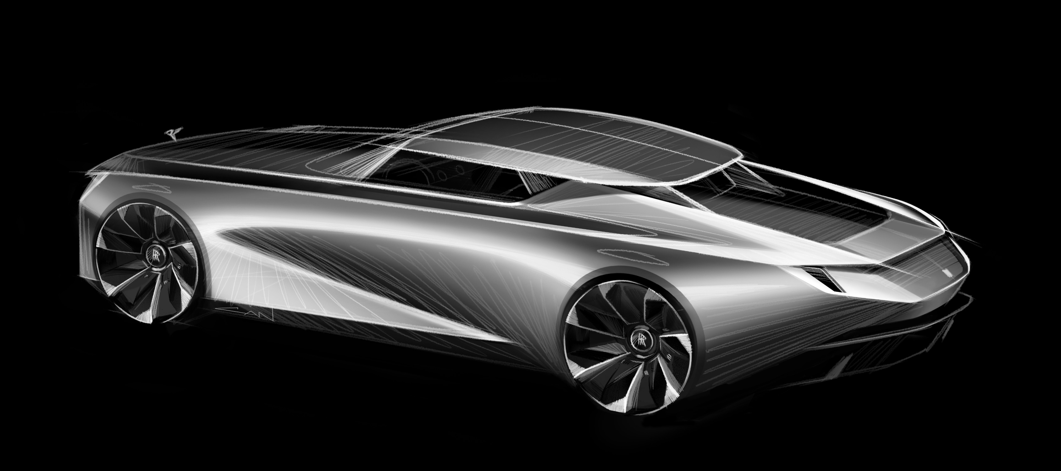 Rolls-Royce Droptail – Design Sketch