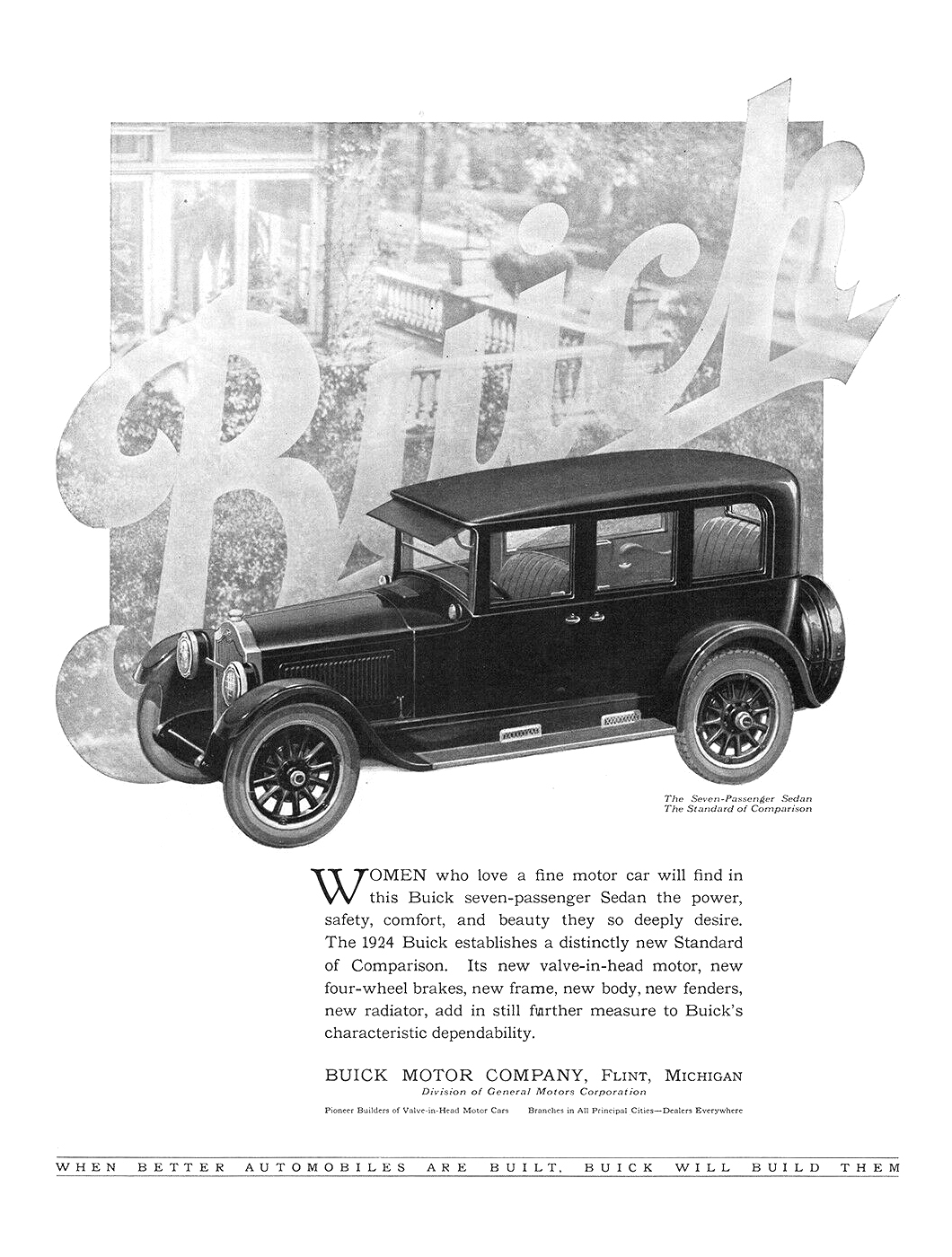 Buick Seven-Passenger Sedan Ad (September, 1923)