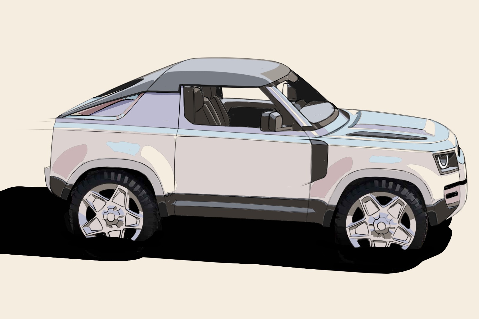 Project Kahn Flying Huntsman 90 Spyder – Design Sketch