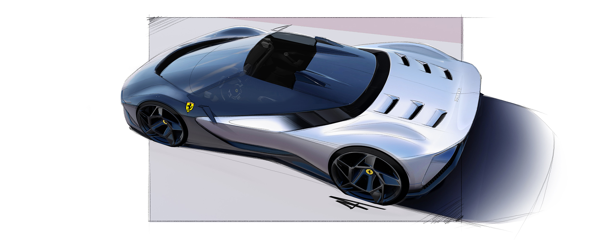 Ferrari SP-8 (2023) – Design Sketch