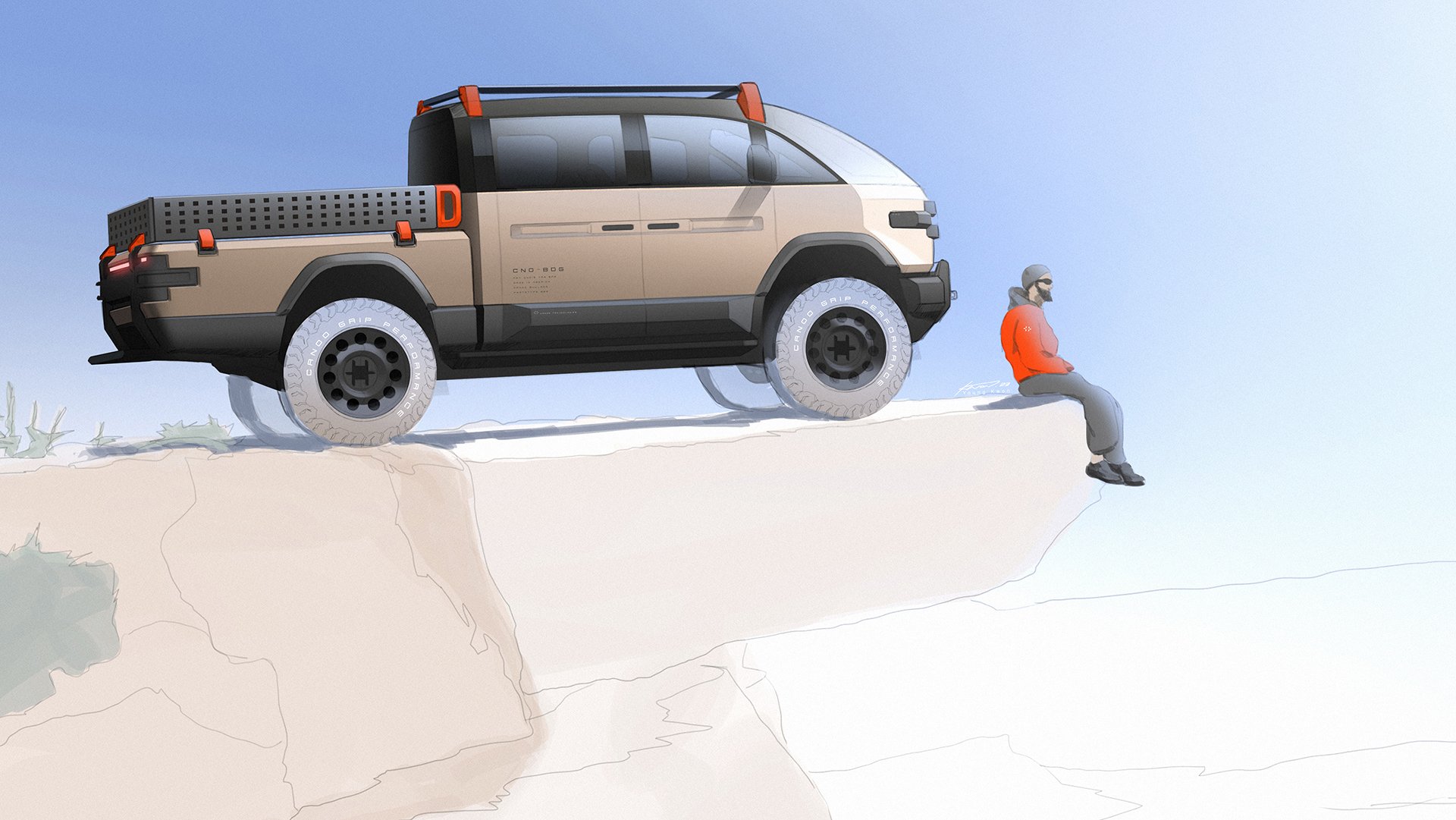 Canoo American Bulldog (2023): Design Sketch