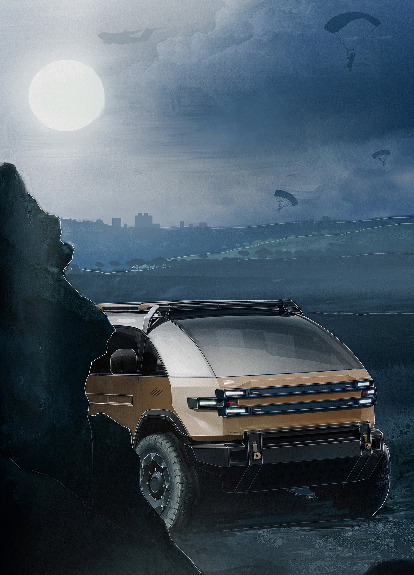 Canoo American Bulldog (2023): Design Sketch