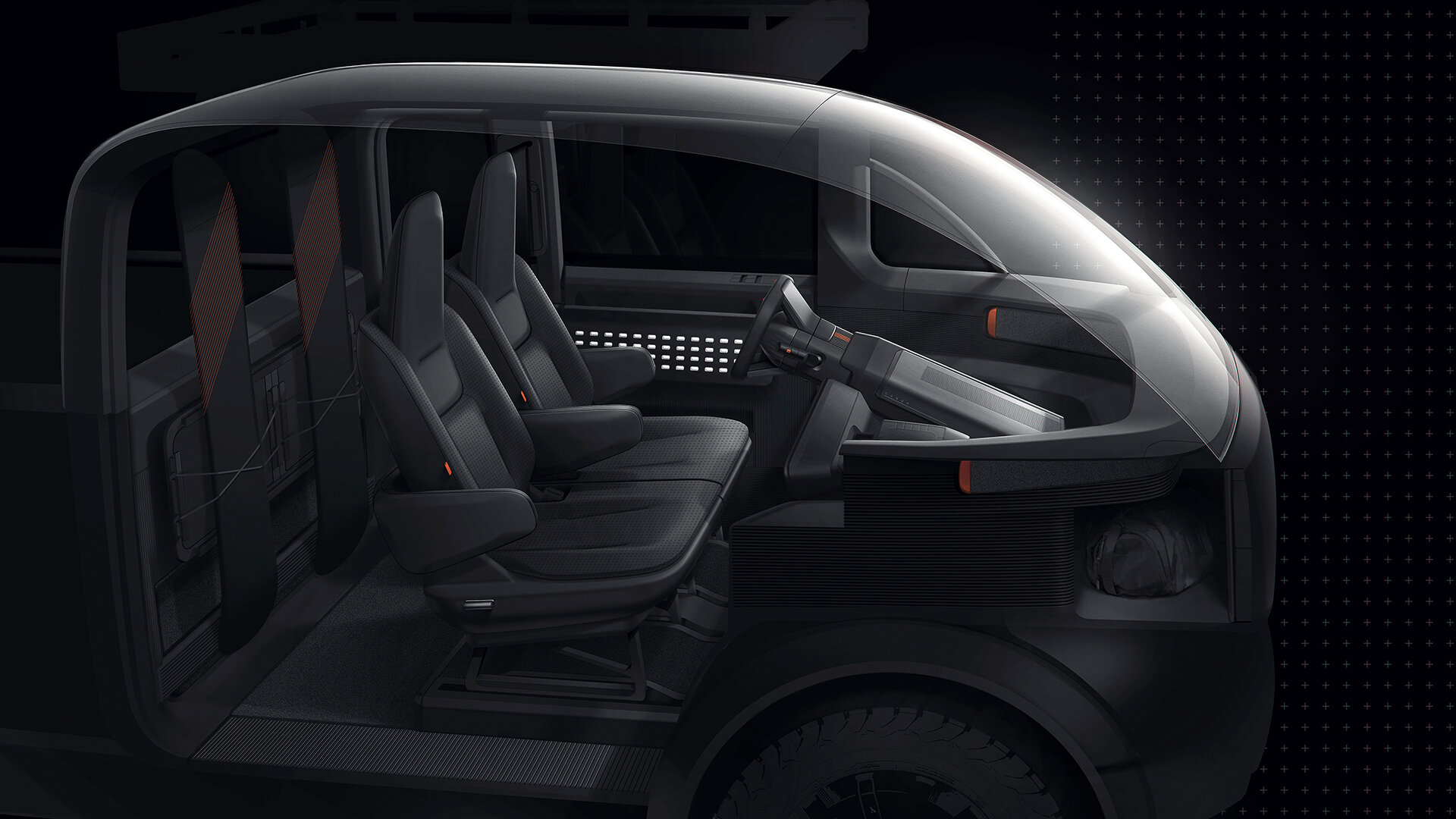 Canoo Pickup Truck (2021) – Design Sketch – Interior