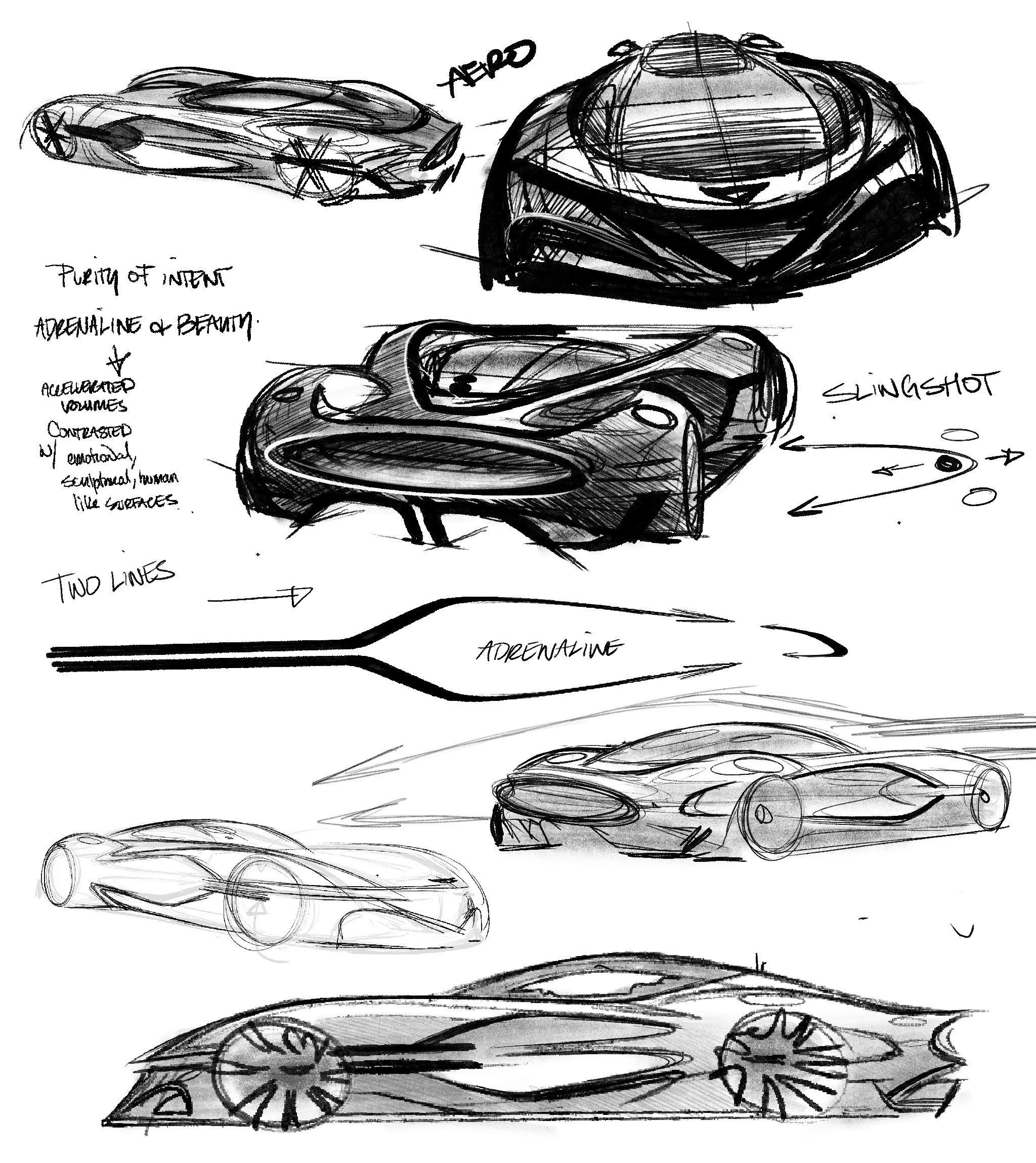 Genesis X Gran Berlinetta Vision Gran Turismo Concept (2023) – Design Sketch