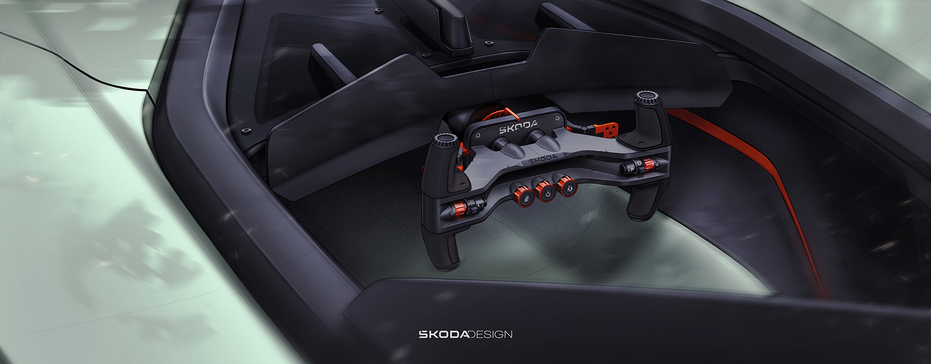 Skoda Vision Gran Turismo (2024) – Design Sketch – Interior