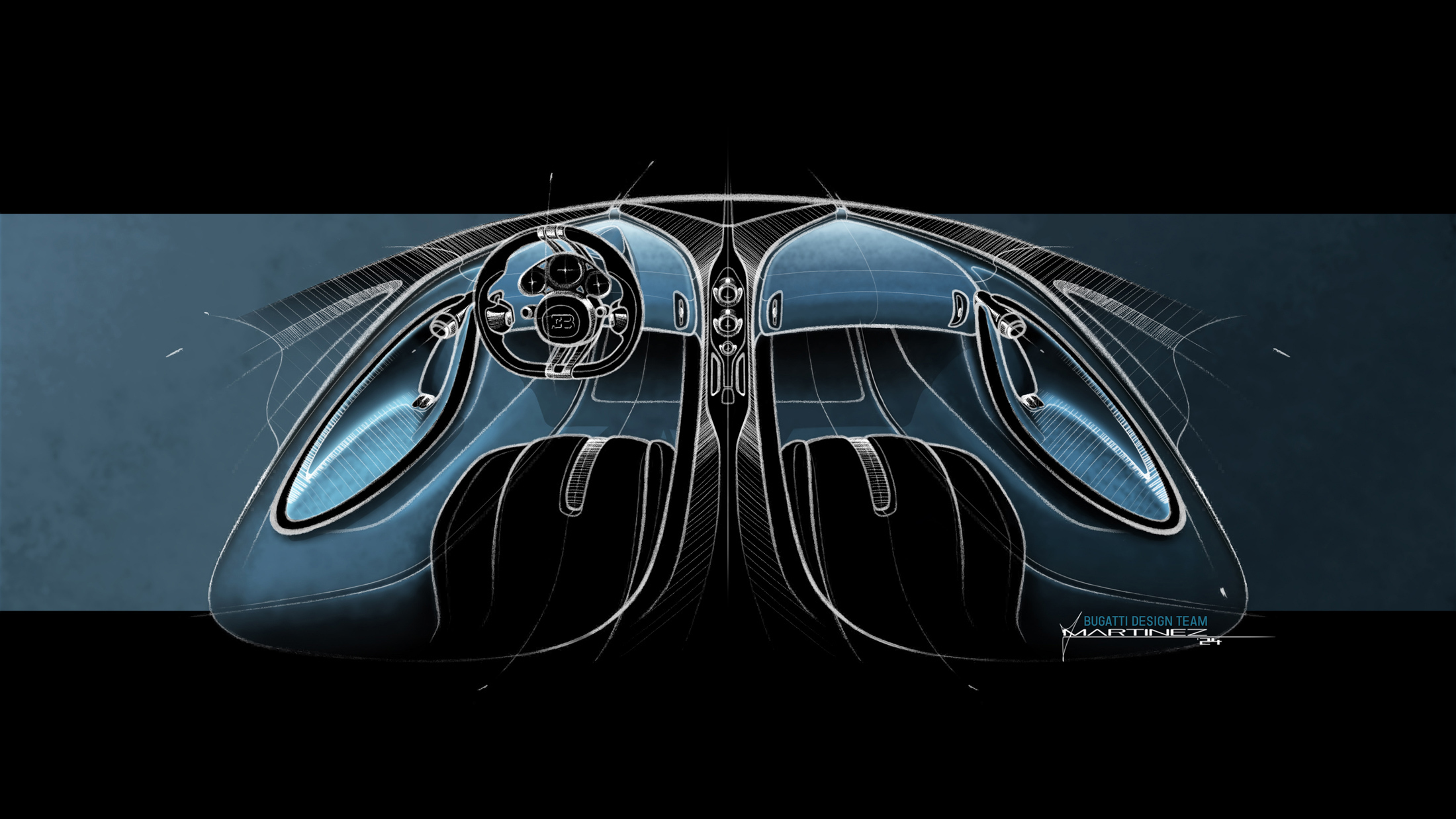 Bugatti Tourbillon (2026) – Design Sketch – Interior