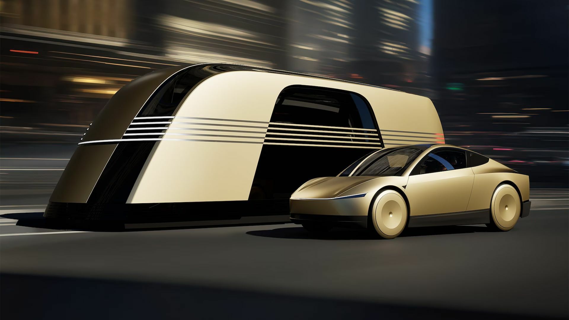 Tesla Cybercab and Robovan