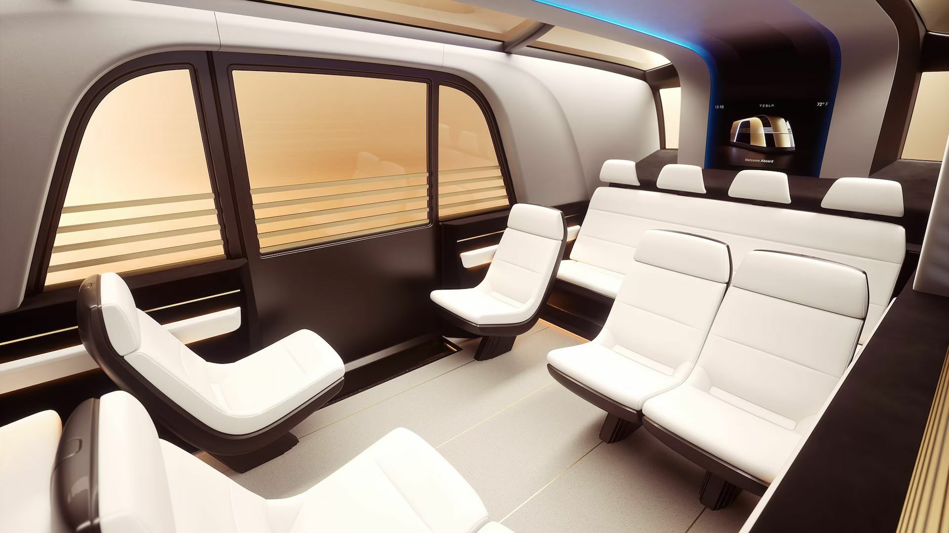 Tesla Robovan (2024) – Interior
