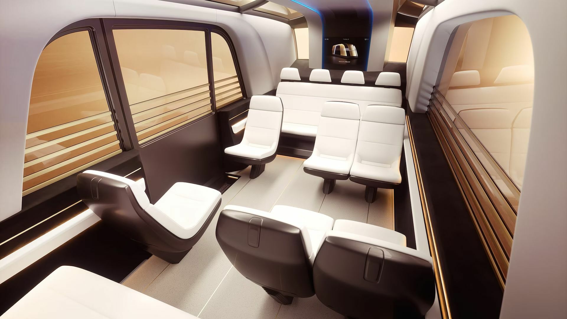 Tesla Robovan (2024) – Interior