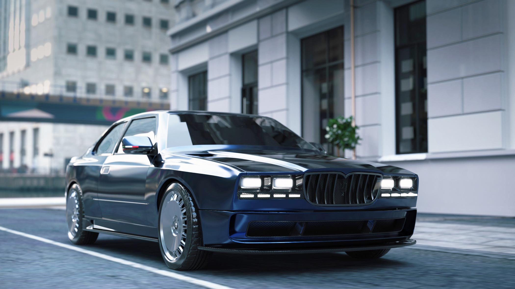 MA-01 BITURBO SHAMAL (2024): Maserati Restomod by Modena Automobili – Design Proposal
