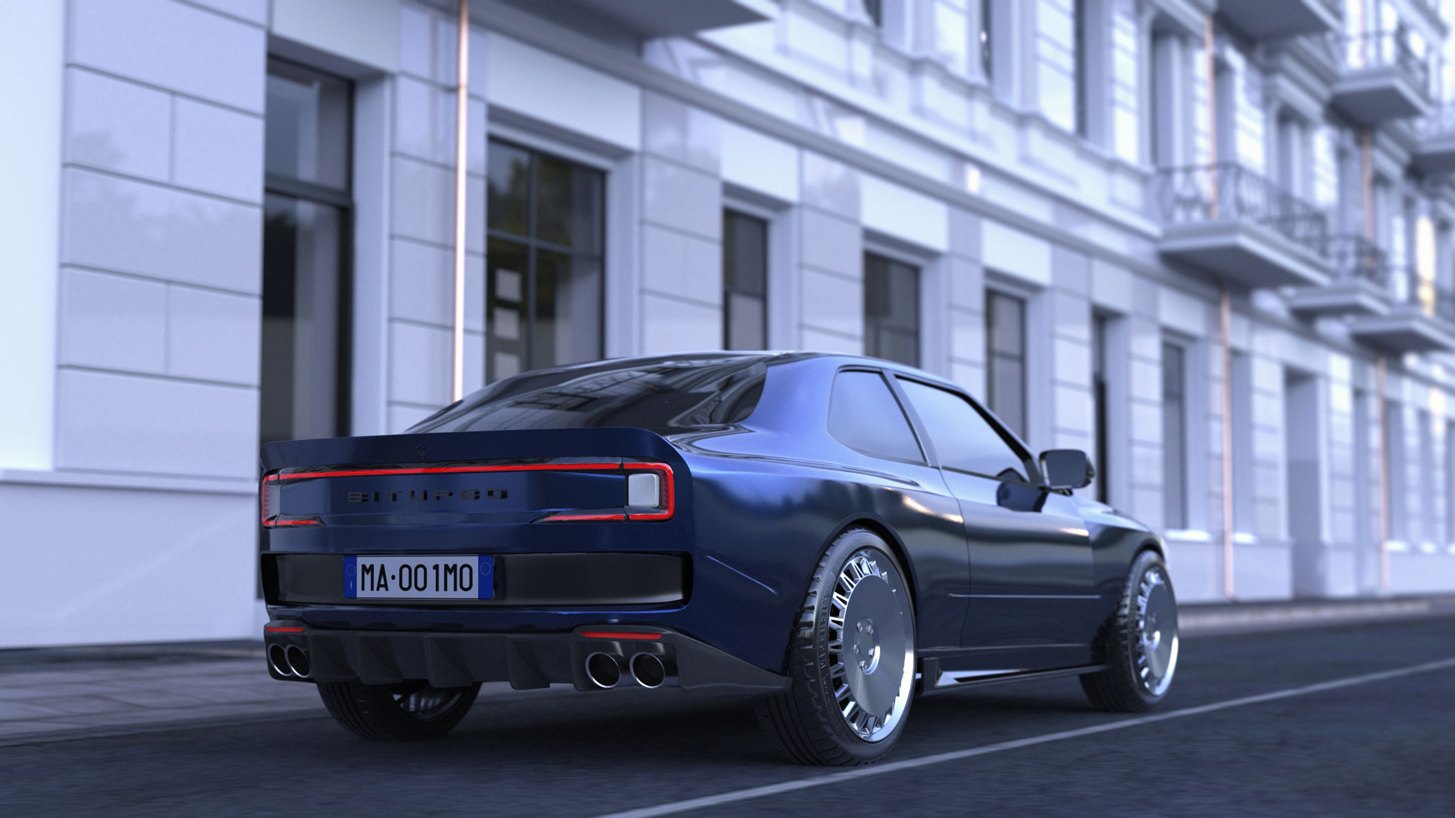 MA-01 BITURBO SHAMAL (2024): Maserati Restomod by Modena Automobili – Design Proposal