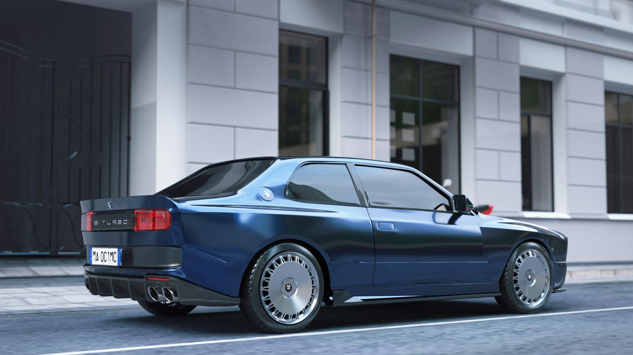 MA-01 BITURBO SHAMAL (2024): Maserati Restomod by Modena Automobili – Design Proposal