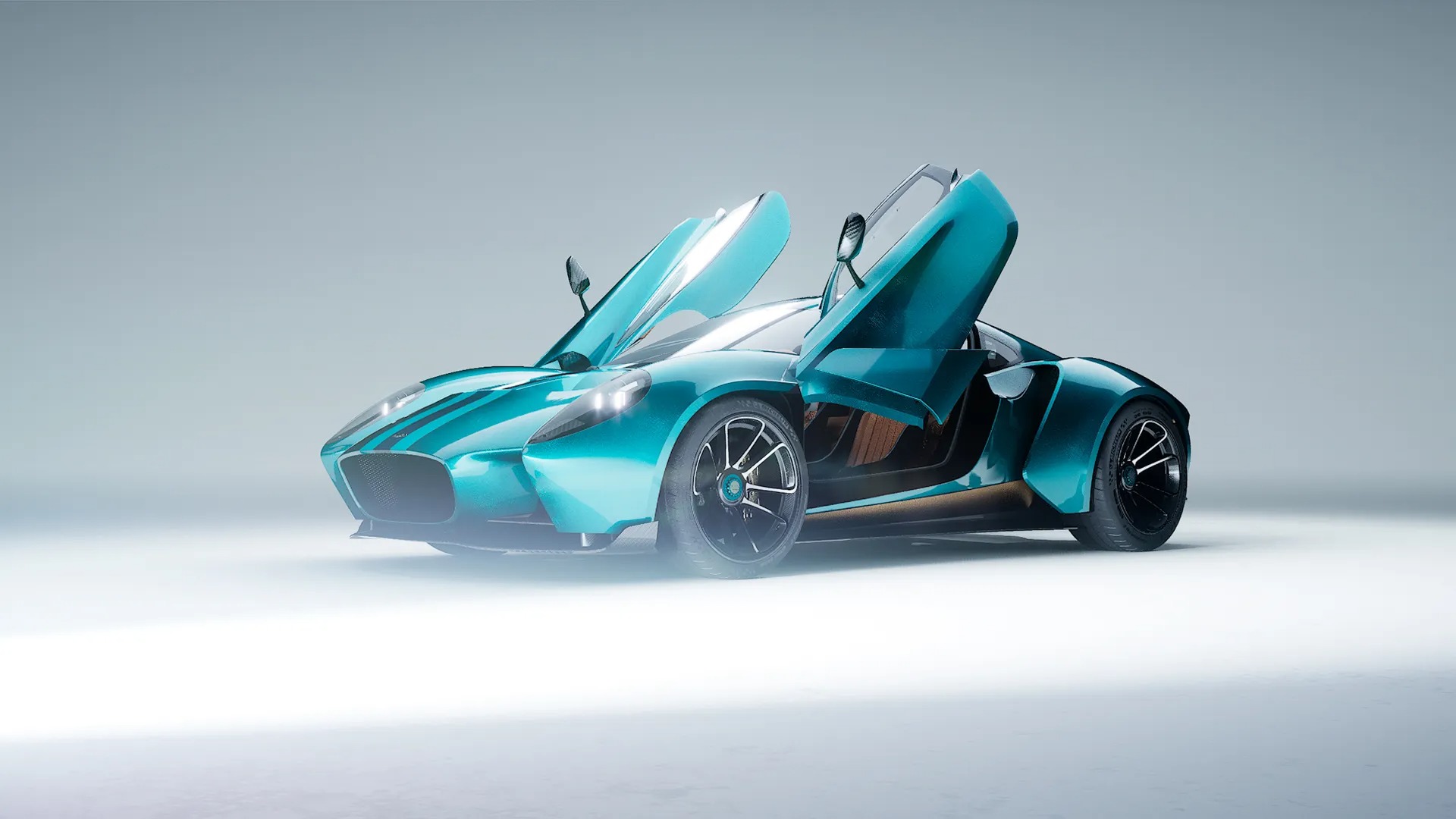 Art Machines by Anthony Jannarelly Ælla-60 (2025): Retro sports car based on the Ferrari 360