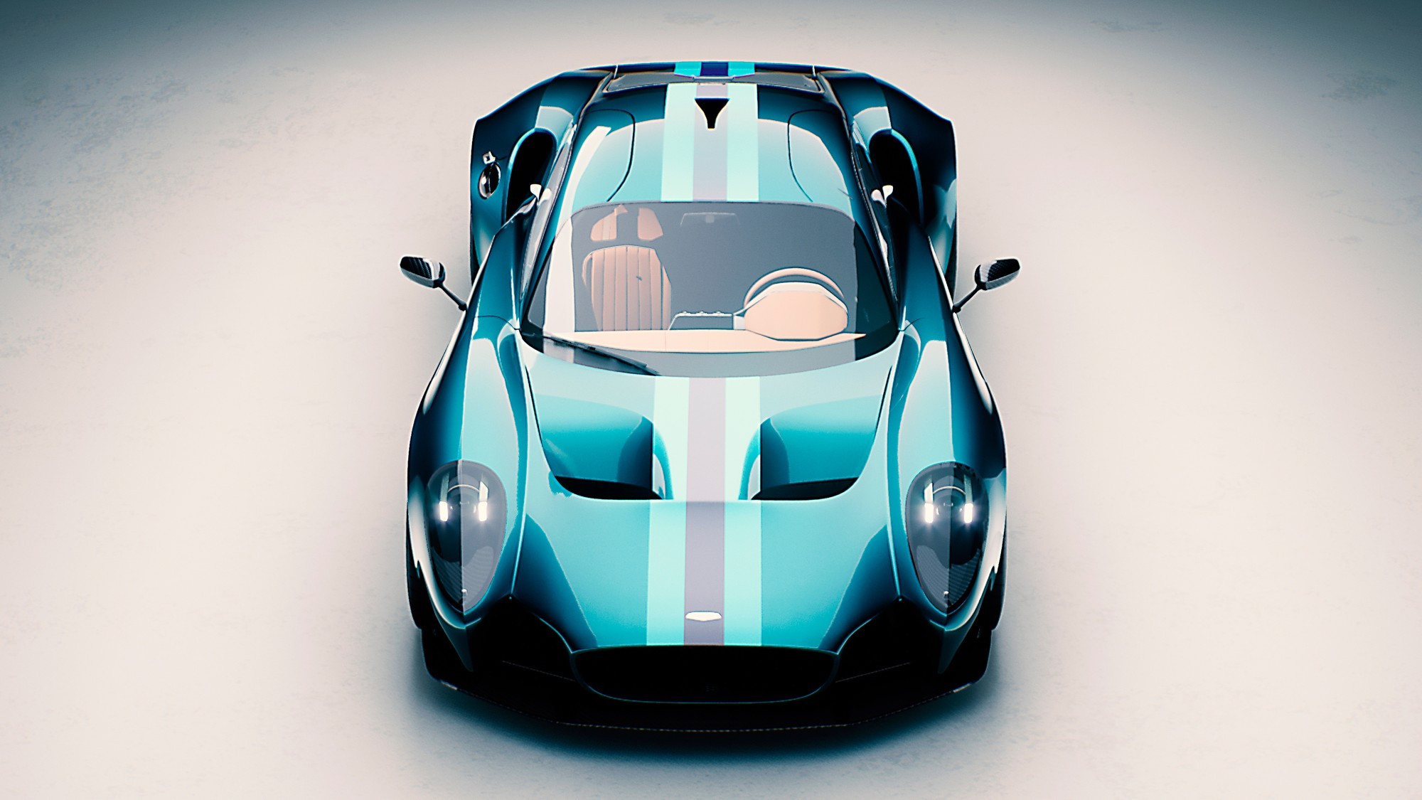 Art Machines by Anthony Jannarelly Ælla-60 (2025): Retro sports car based on the Ferrari 360