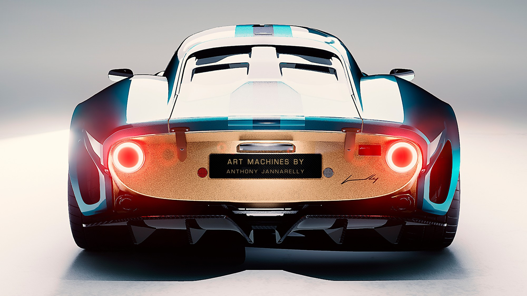 Art Machines by Anthony Jannarelly Ælla-60 (2025): Retro sports car based on the Ferrari 360