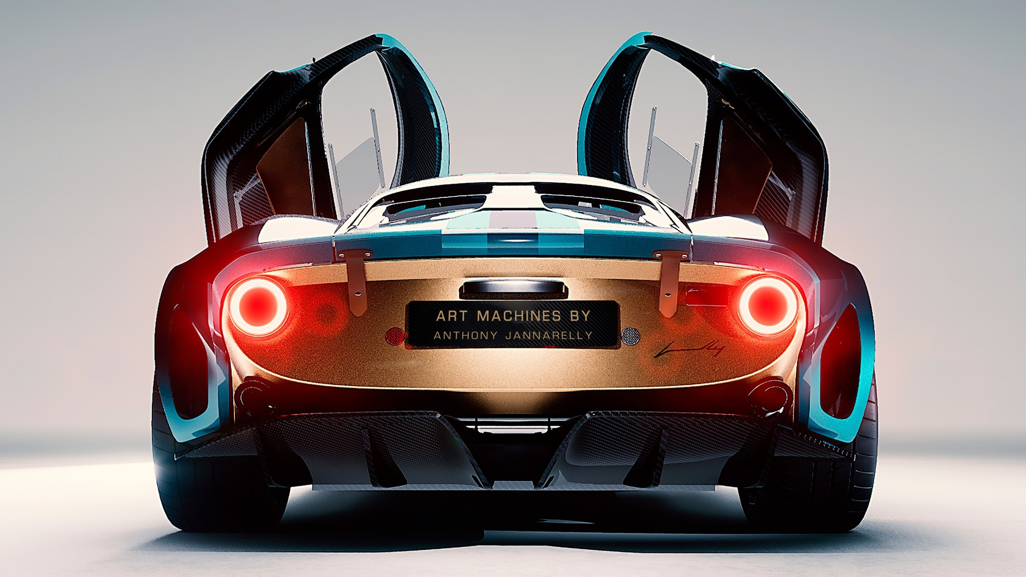 Art Machines by Anthony Jannarelly Ælla-60 (2025): Retro sports car based on the Ferrari 360