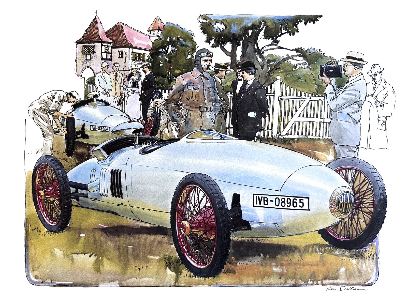 Benz "Tropfenwagen" (1923): Illustrated by Ken Dallison