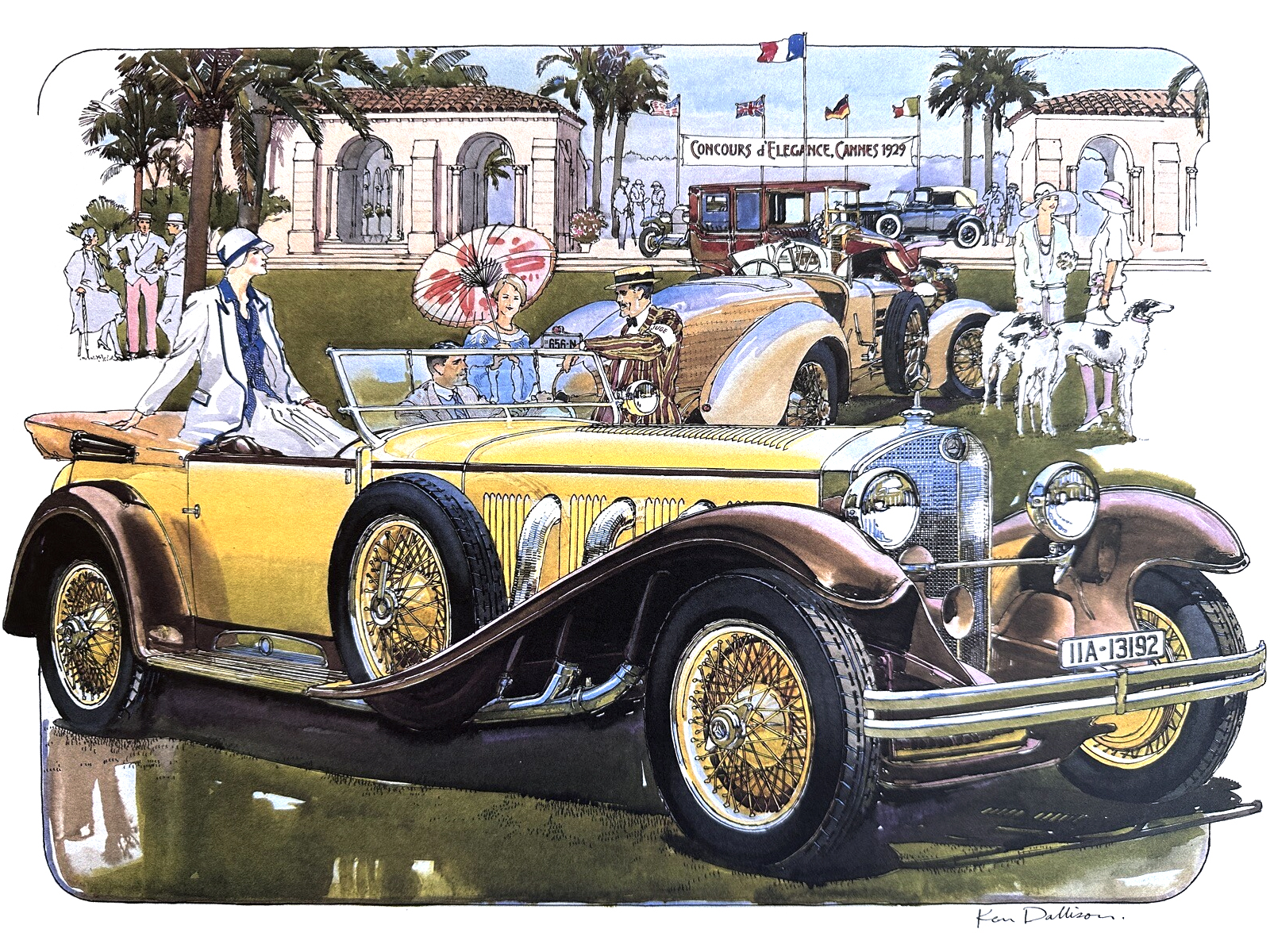 Mercedes-Benz SS (1929): Illustrated by Ken Dallison