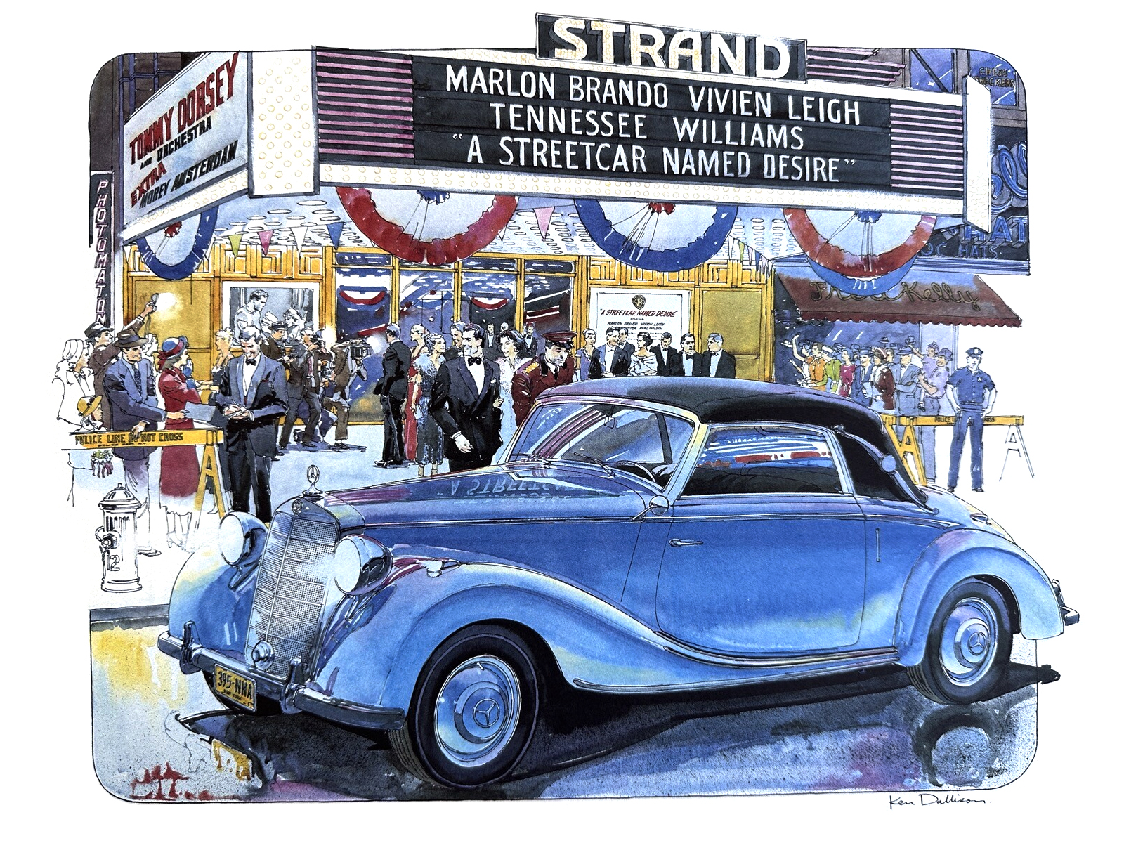 Mercedes-Benz 170S Cabriolet A (1951): Illustrated by Ken Dallison