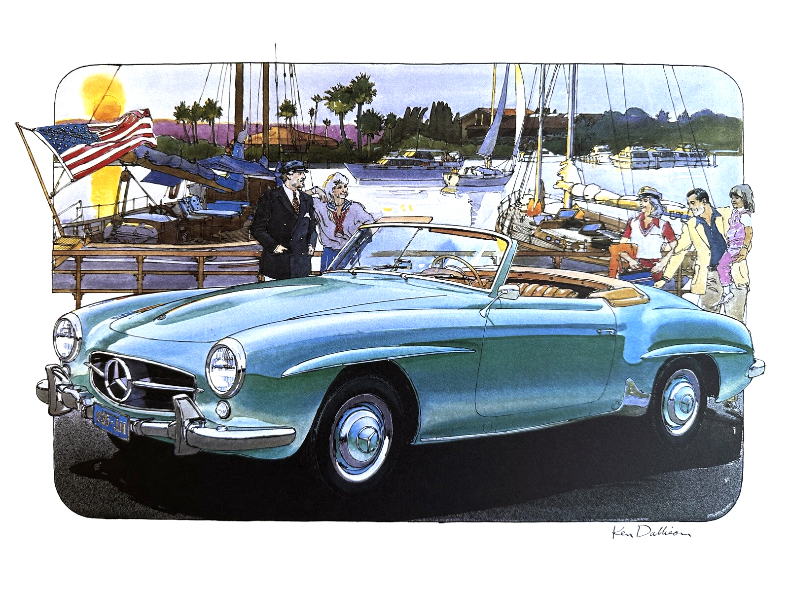 Mercedes-Benz 190SL Roadster (1955-1963): Illustrated by Ken Dallison