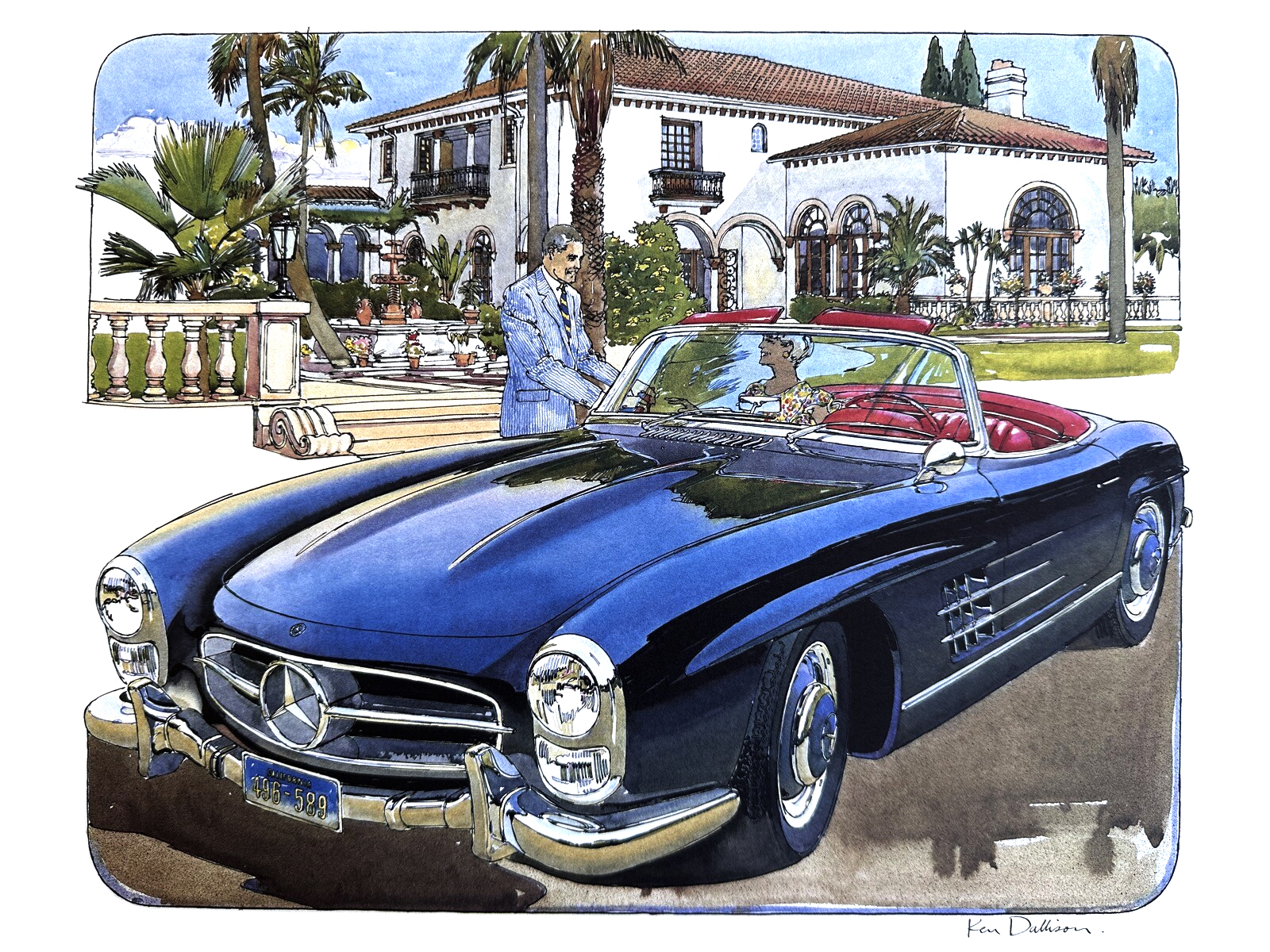 Mercedes-Benz 300SL Roadster (1957-1963): Illustrated by Ken Dallison