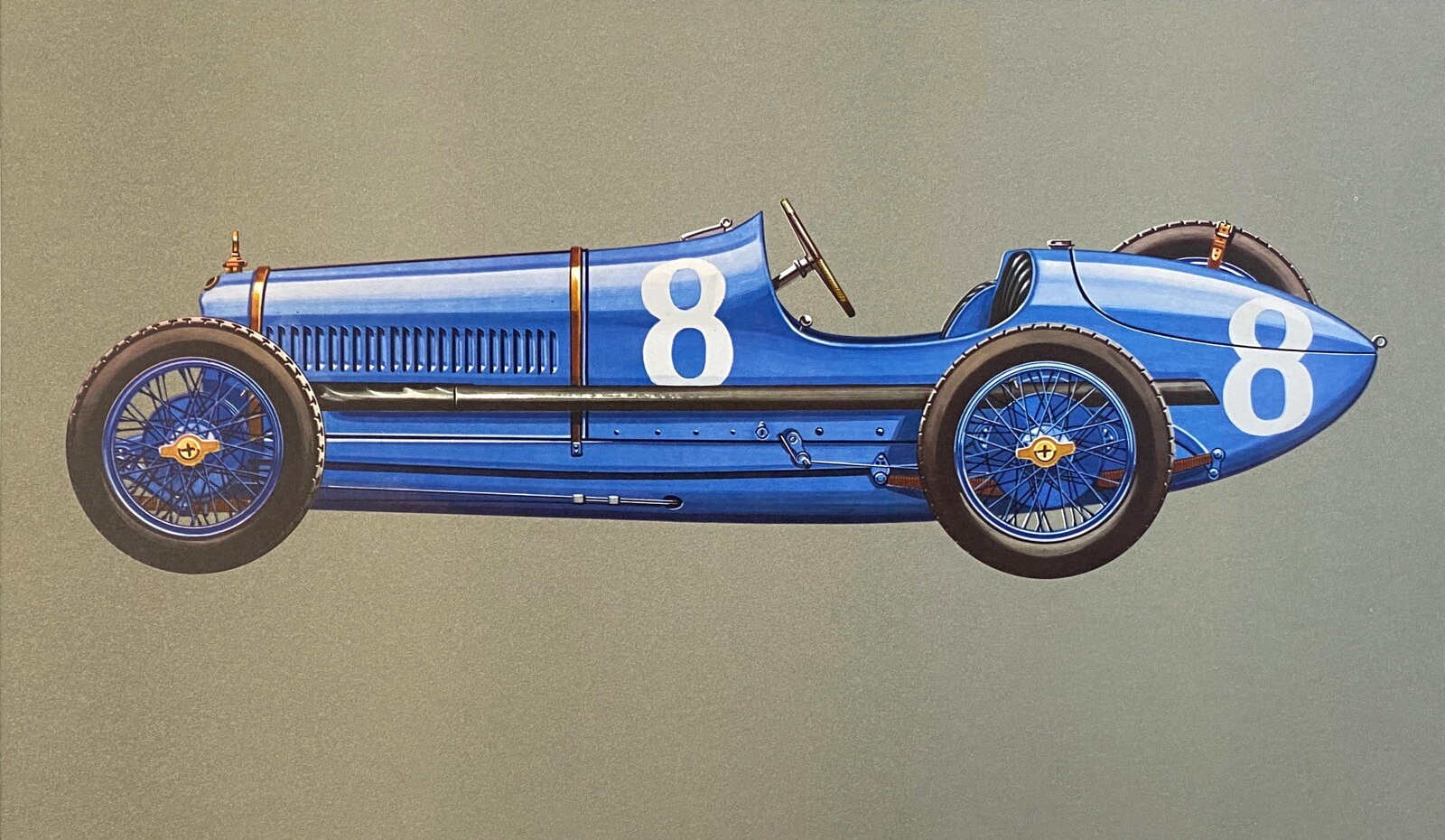 1921 Ballot 3 Litre – Illustrated by Hans A. Muth