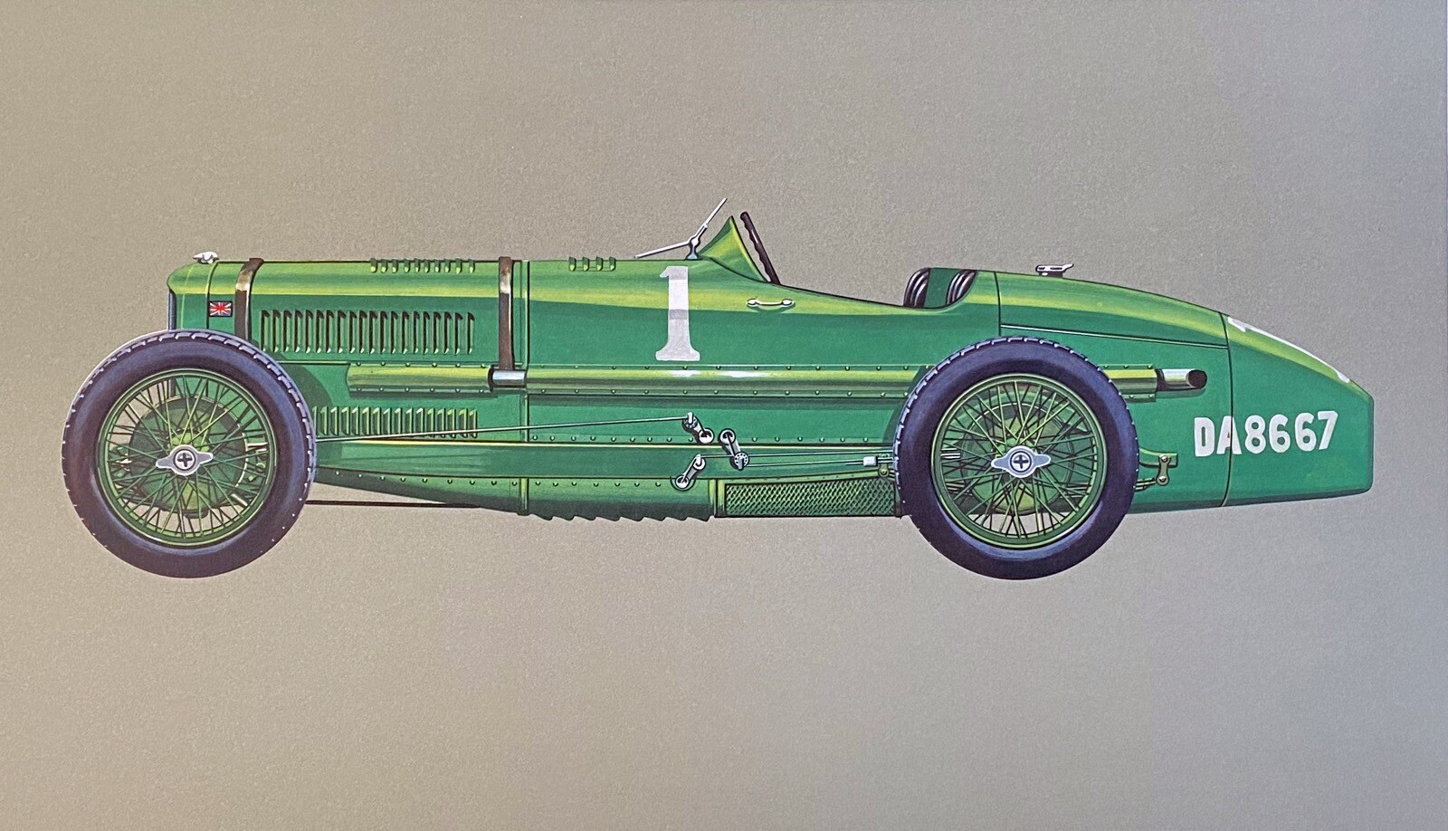 1924 Sunbeam 2 Litre – Illustrated by Hans A. Muth