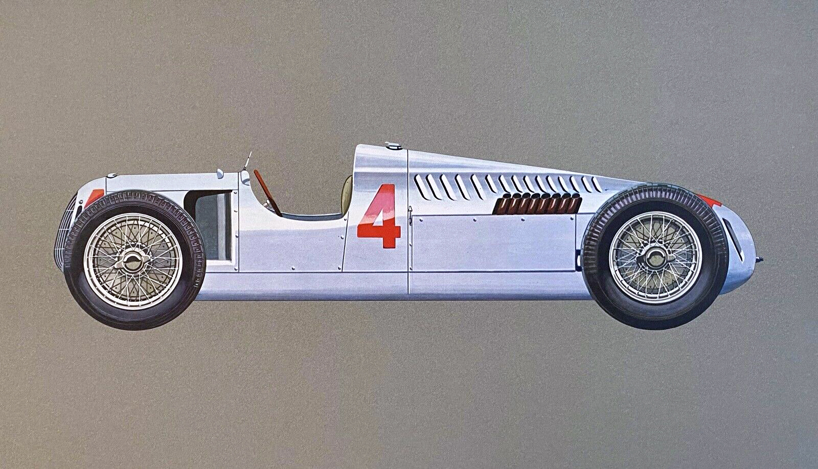1936 Auto Union Type C – Illustrated by Hans A. Muth