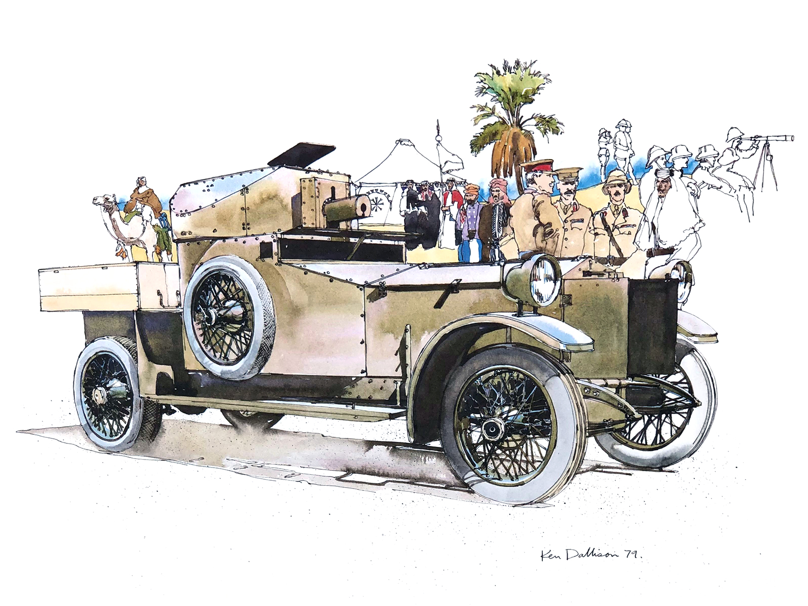 Rolls-Royce Silver Ghost Armoured Car: Illustrated by Ken Dallison