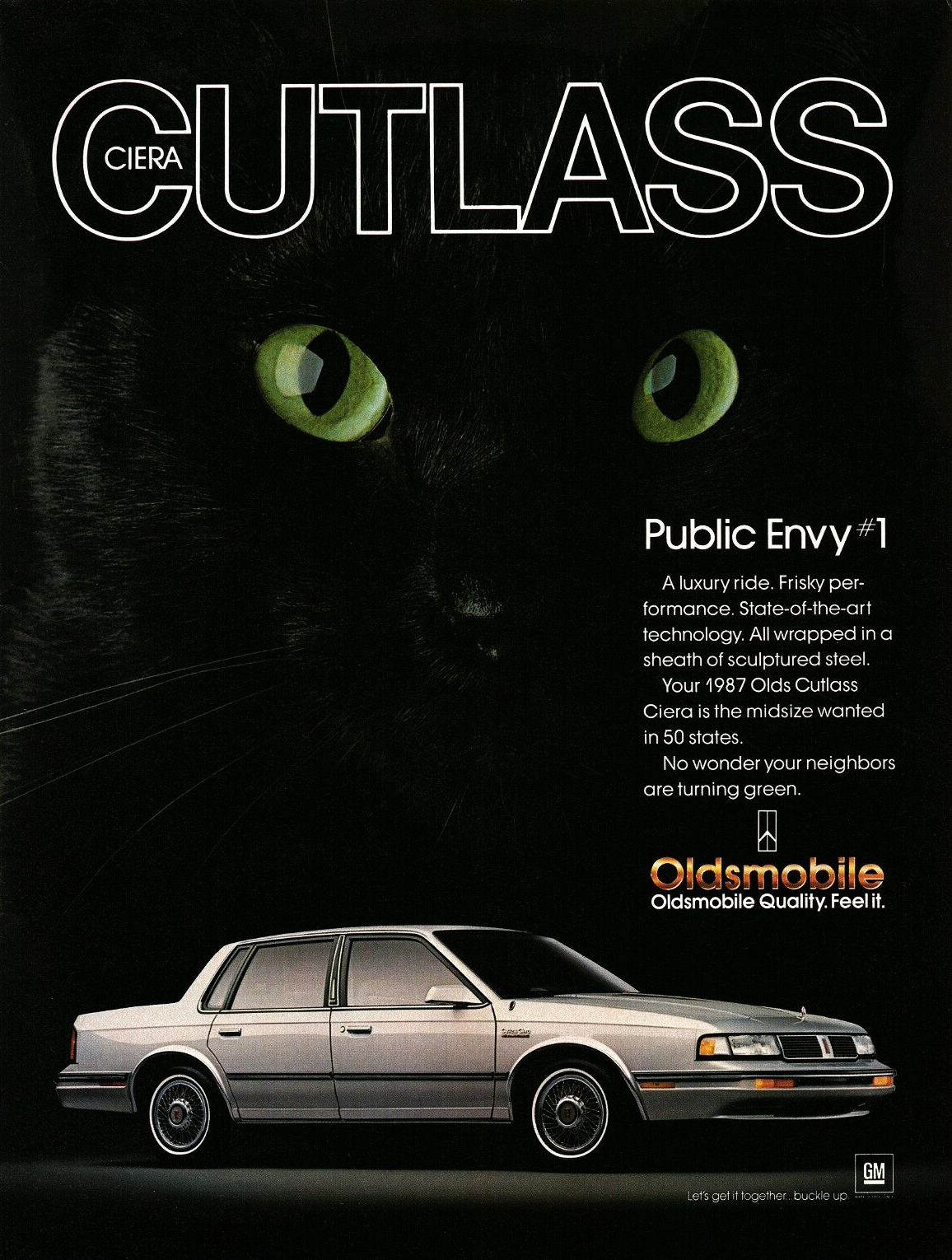 Oldsmobile Cutlass Ciera Ad (November, 1986) – Public Envy #1