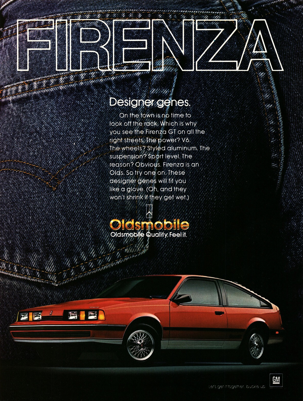 Oldsmobile Firenza Ad (1987) – Designer genes.