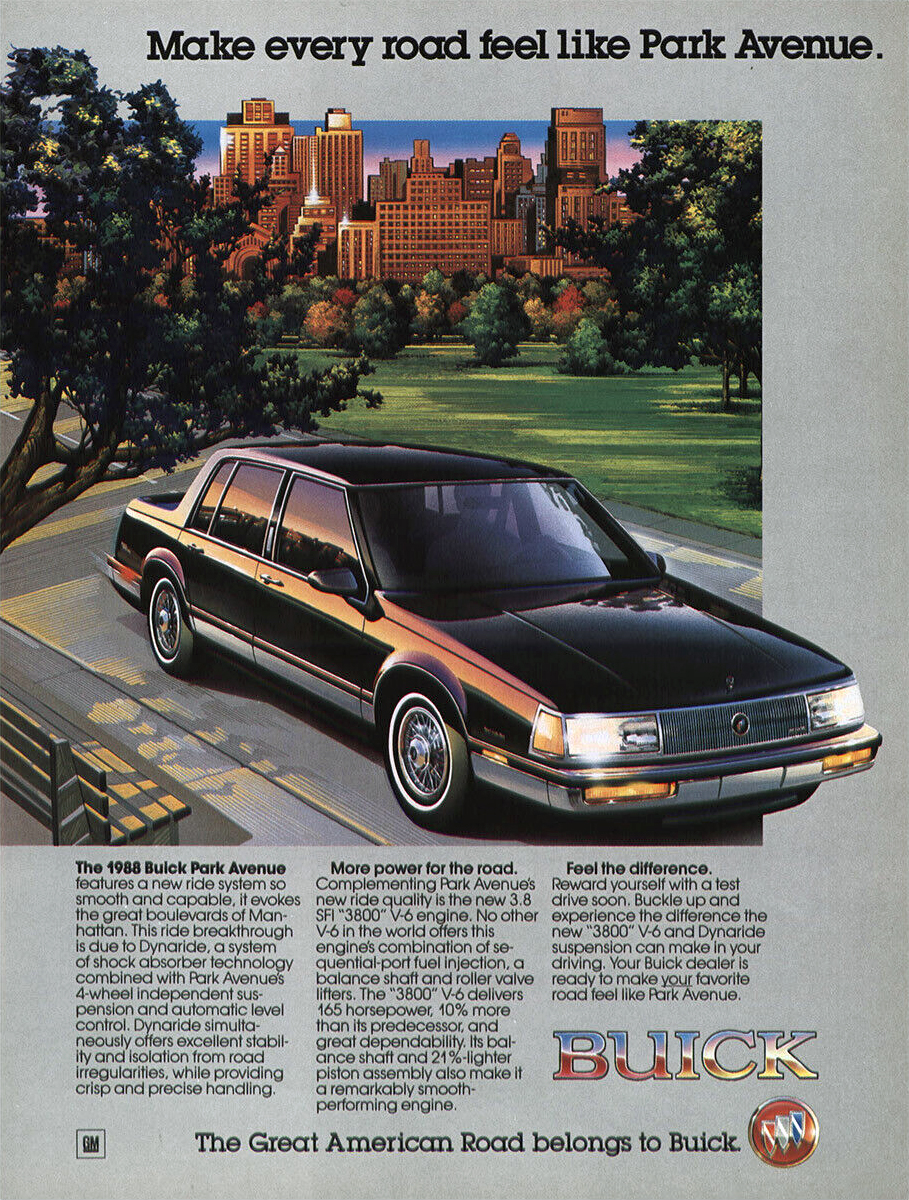 Buick Park Avenue Ad (1988) – Make every road feel like Park Avenue.