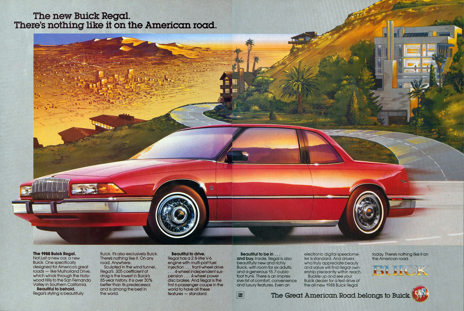 Buick Regal Ad (1988) – The new Buick Regal. There's nothing like it on the American Road.