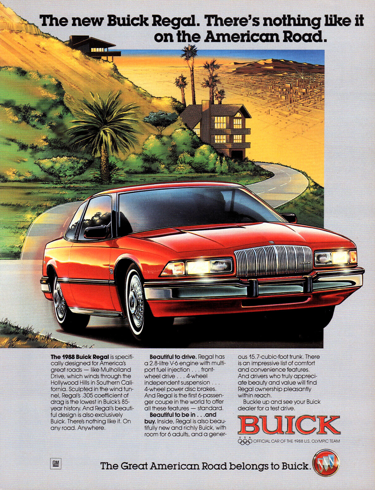 Buick Regal Ad (1988) – The new Buick Regal. There's nothing like it on the American Road.